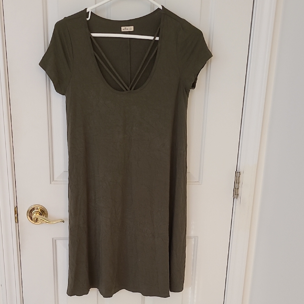 Hollister Olive Green Mini Dress